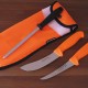 Набір ножів для полювання Mora Hunting Set (2 ножа + точило), помаранчевий