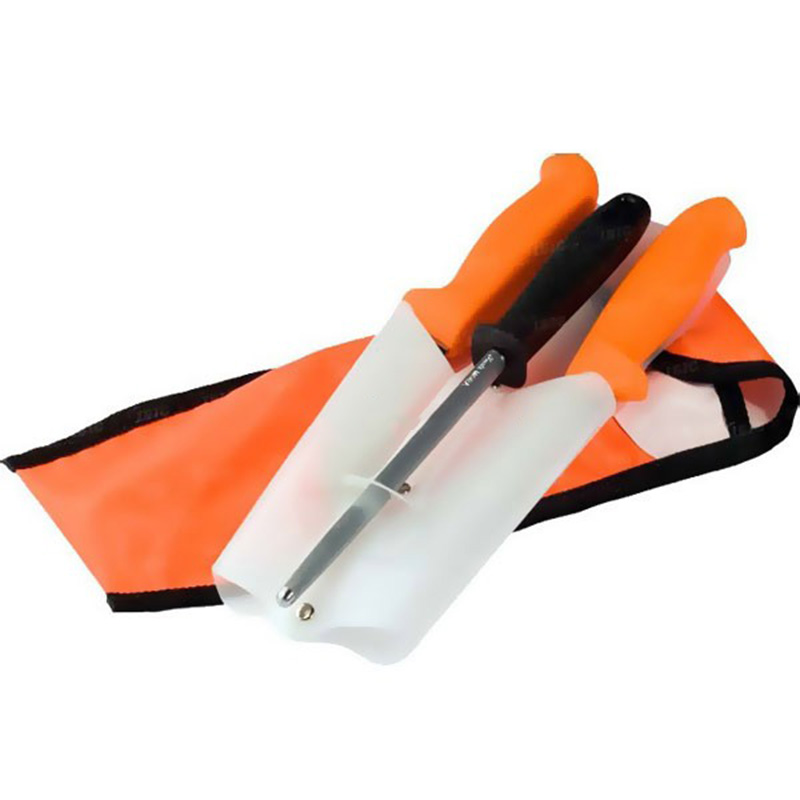 Набір ножів для полювання Mora Hunting Set (2 ножа + точило), помаранчевий