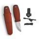 Ніж фіксований Mora Eldris Neck Knife (довжина: 143мм, лезо: 56мм) + кресало, червоний