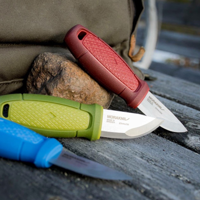 Ніж фіксований Mora Eldris Neck Knife (довжина: 143мм, лезо: 56мм) + кресало, червоний
