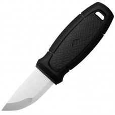 Нож фиксированный Mora Eldris Neck Knife (длина: 143мм, лезвие: 56мм) + огниво, черный