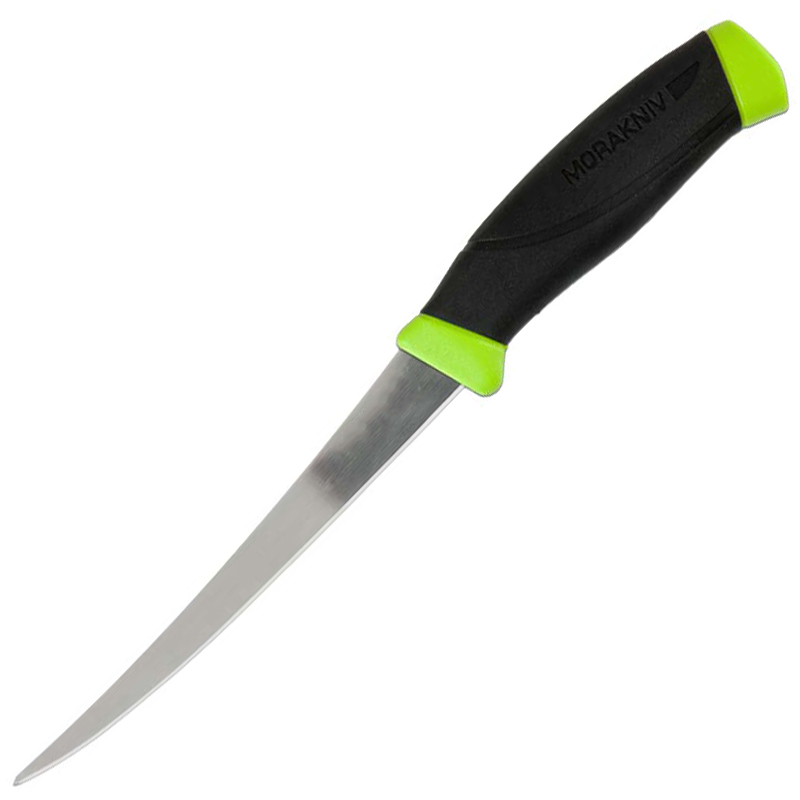 Ніж фіксований Mora Fishing Comfort Fillet 155 (довжина: 270мм, лезо: 155мм), чорний/зелений