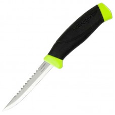 Ніж фіксований Mora Fishing Comfort Scaler 098 (довжина: 214мм, лезо: 98мм), чорний/зелений