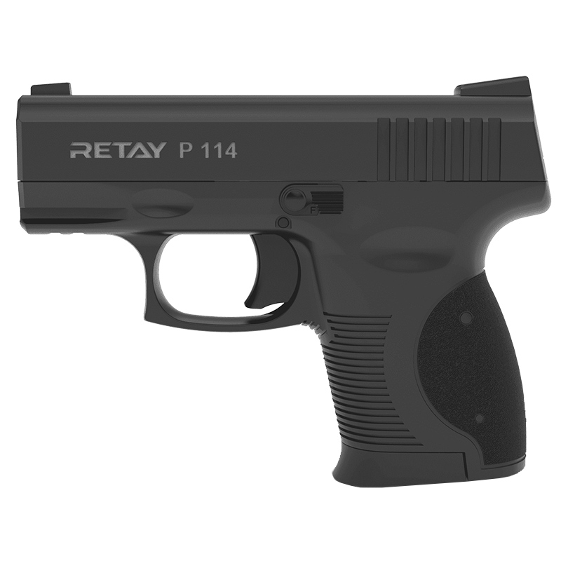 Пістолет сигнальний, стартовий Retay P114 (9мм, 6 зарядів), чорний