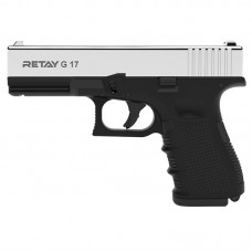 Пістолет сигнальний, стартовий Retay Glock G 17 (9мм, 14 зарядів), нікель