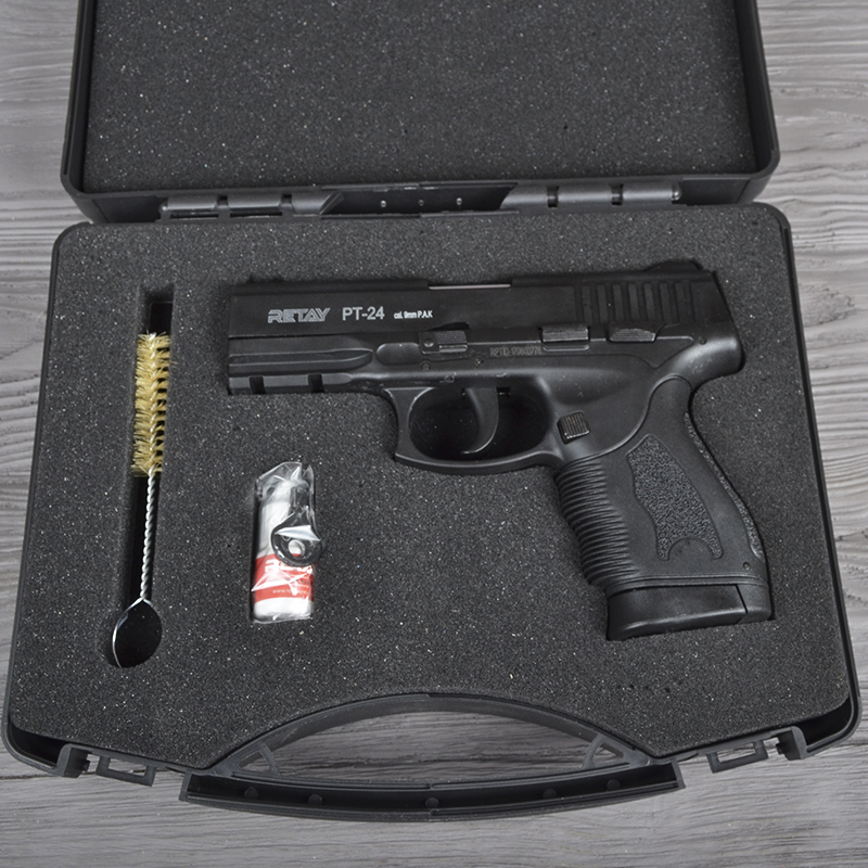 Пістолет сигнальний, стартовий Retay Taurus PT24 (9мм, 15 зарядів), чорний
