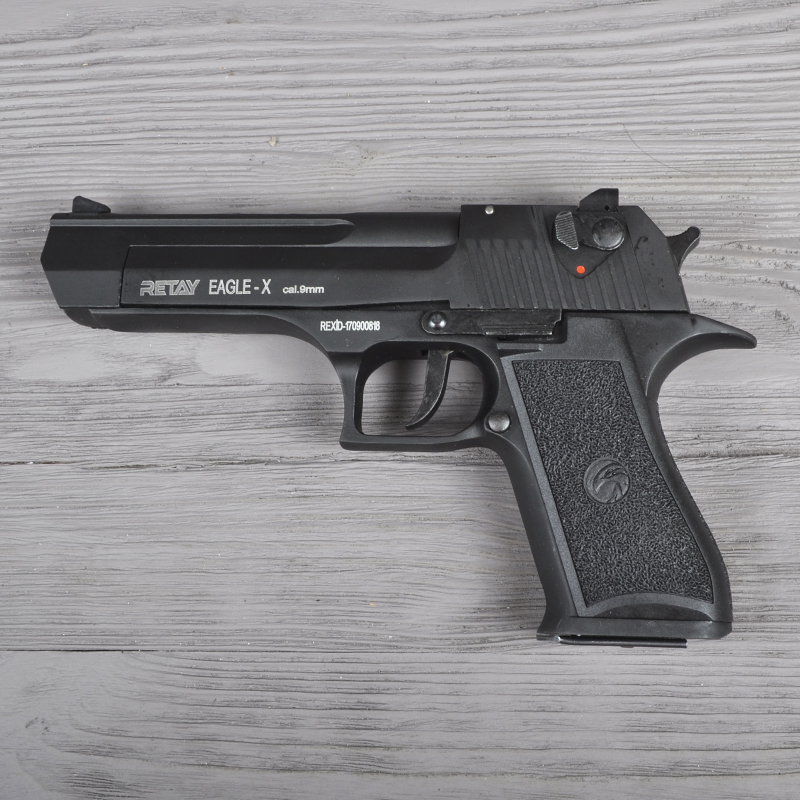 Пістолет сигнальний, стартовий Retay Desert Eagle Х (9мм, 17+1 зарядів), чорний