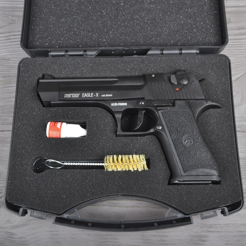 Пістолет сигнальний, стартовий Retay Desert Eagle Х (9мм, 17+1 зарядів), чорний