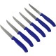 Набір кухонних ножів Victorinox Swiss Classic Steak Gift Set (лезо: 110мм, 6шт.), синій 6.7232.6