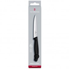 Набор кухонных ножей Victorinox Swiss Classic Steak Gift Set (лезвие:110мм, 6шт.), черный 6.7232.6