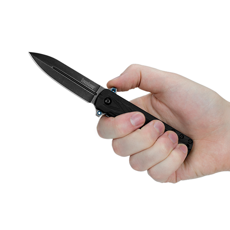 Ніж складаний Kershaw Barstow (довжина: 180мм, лезо: 80мм), чорний