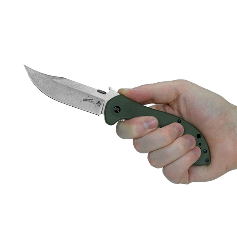 Ніж складаний Kershaw CQC-10K (довжина: 216мм, лезо: 90мм), зелений