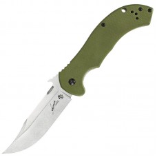 Нож складной Kershaw CQC-10K (длина: 216мм, лезвие: 90мм), зеленый
