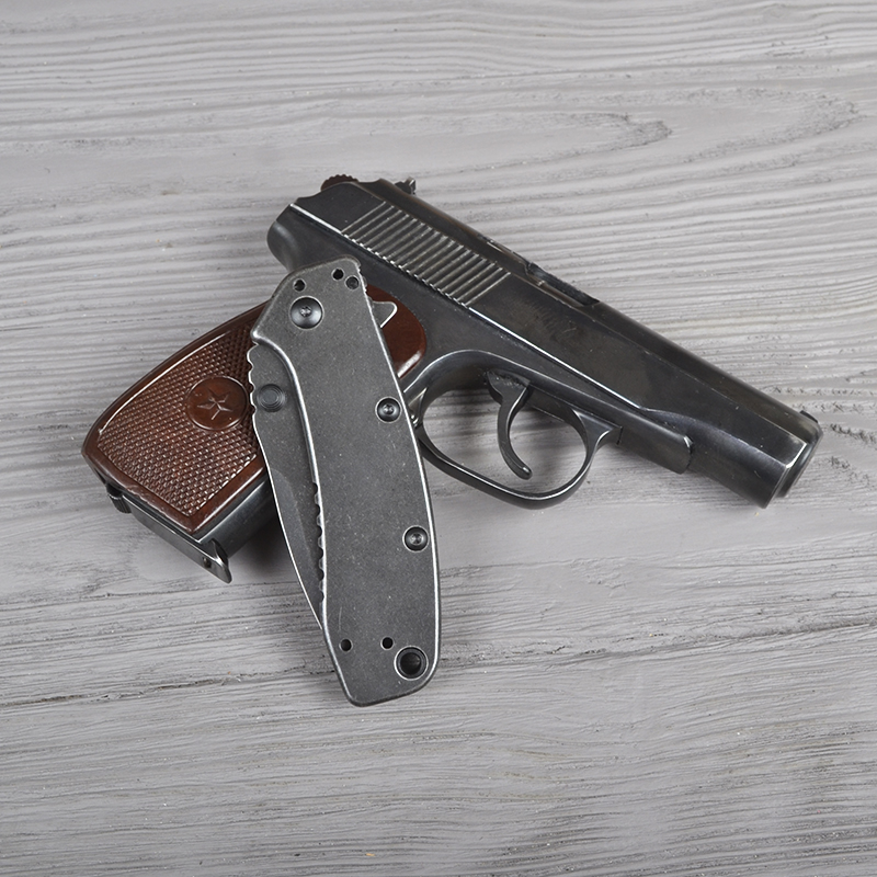 Ніж складаний Kershaw Cryo II (довжина: 195мм, лезо: 83мм, чорне), чорний
