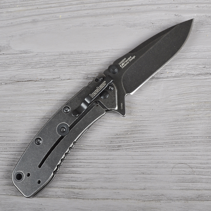 Ніж складаний Kershaw Cryo II (довжина: 195мм, лезо: 83мм, чорне), чорний