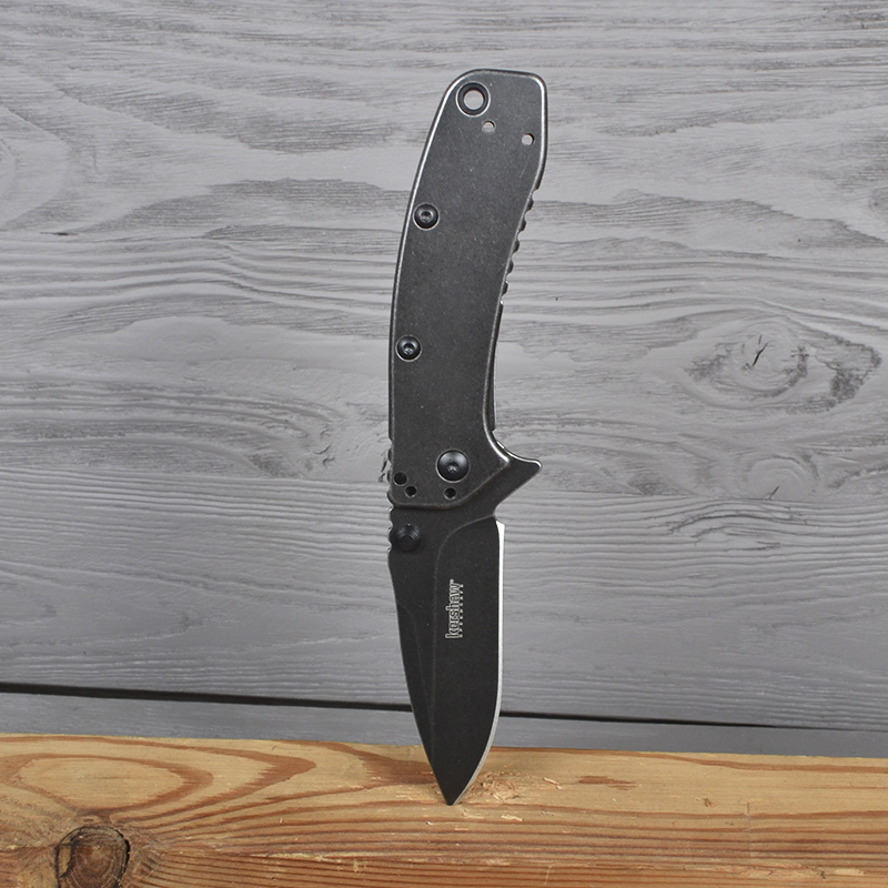 Ніж складаний Kershaw Cryo II (довжина: 195мм, лезо: 83мм, чорне), чорний