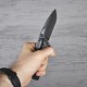 Ніж складаний Kershaw Cryo II (довжина: 195мм, лезо: 83мм, чорне), чорний