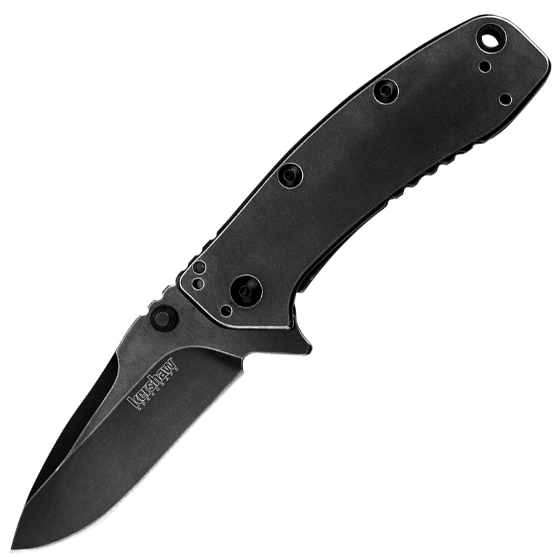 Ніж складаний Kershaw Cryo II (довжина: 195мм, лезо: 83мм, чорне), чорний