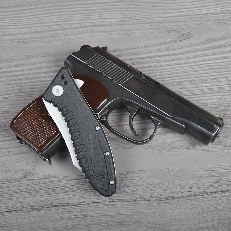 Ніж складаний Kershaw Grinder (довжина: 197мм, лезо: 83мм), чорний