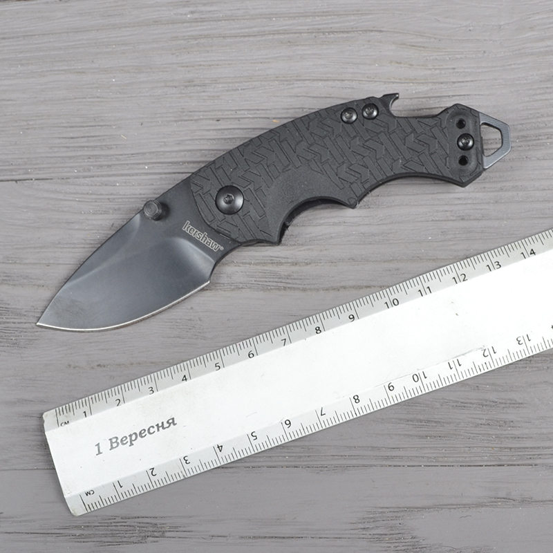 Ніж складаний, мультитул Kershaw Shuffle Black (довжина: 146мм, лезо: 60мм, чорне), чорний