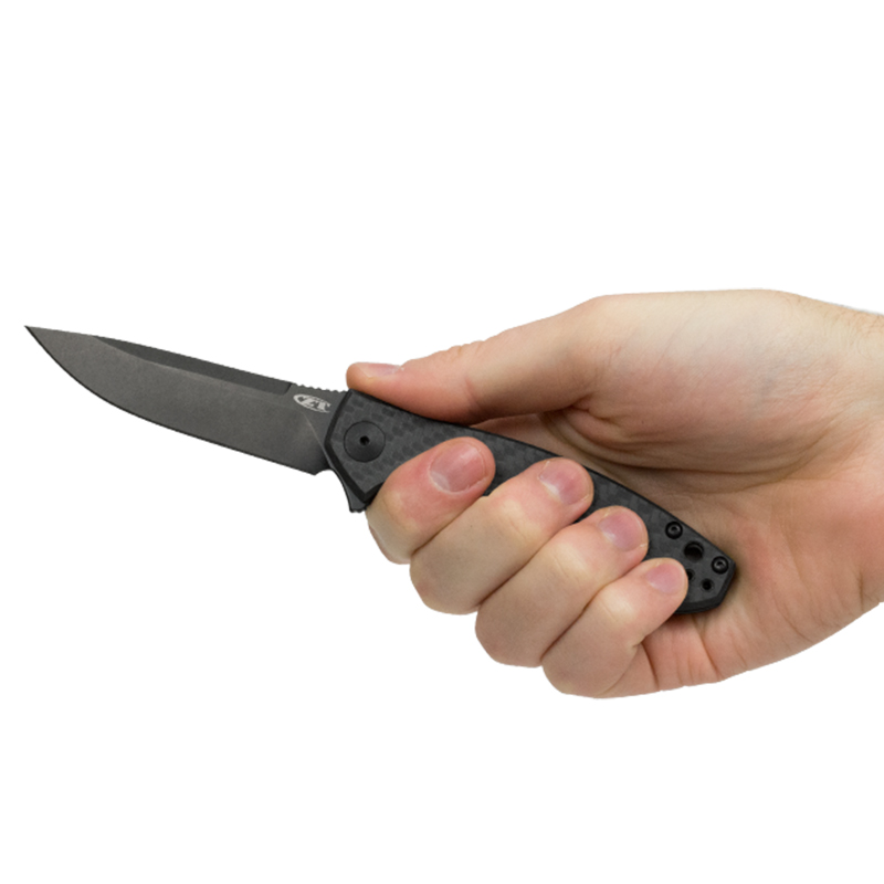 Ніж складаний Zero Tolerance 0450CF (довжина: 188мм, лезо: 83мм, чорне), чорний