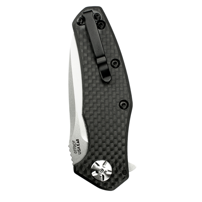 Ніж складаний Zero Tolerance 0770CF (довжина: 192мм, лезо: 83мм), чорний