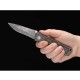 Нож складной Boker Leopard-Damascus II (длина: 225мм, лезвие: 96мм), деревянная накладка