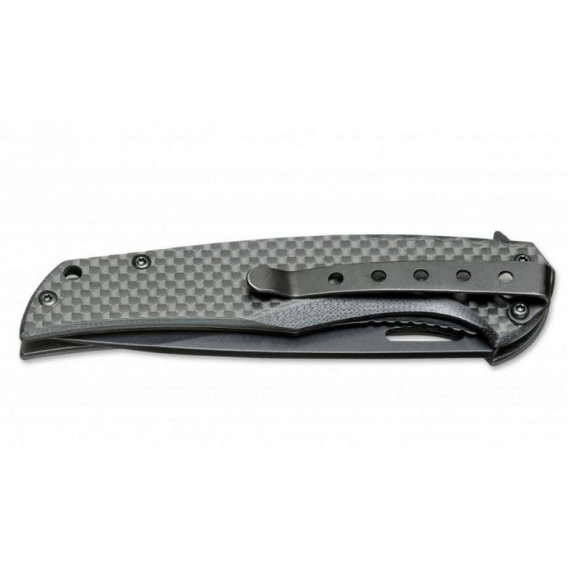 Ніж складаний Boker Magnum Black Carbon (довжина: 205мм, лезо: 90мм, чорне)