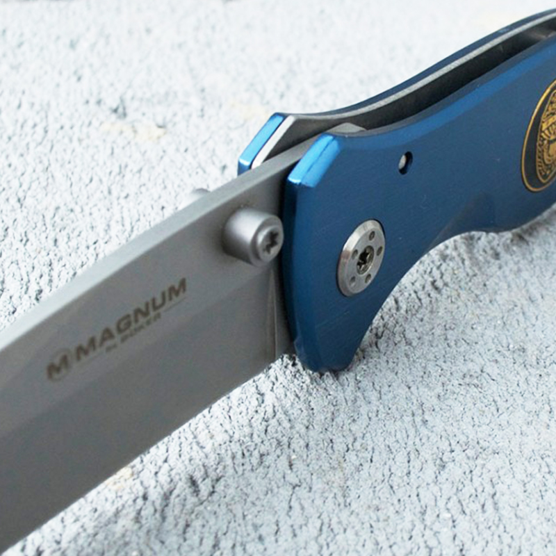 Нож складной Boker Magnum Law Enforcement (длина: 205мм, лезвие: 85мм), голубой