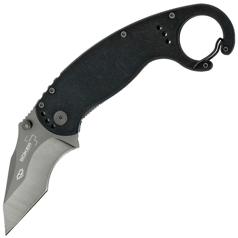 Нож складной Boker Plus CLB Karambit (длина: 196мм, лезвие: 74мм), черный