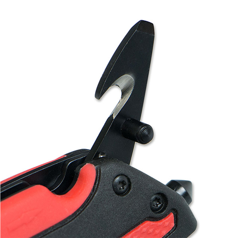 Ніж складаний Boker Plus Savior 1 (довжина: 208мм, лезо: 84мм, чорне), чорний/червоний