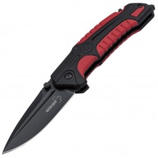 Ніж складаний Boker Plus Savior 1 (довжина: 208мм, лезо: 84мм, чорне), чорний/червоний