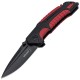 Ніж складаний Boker Plus Savior 1 (довжина: 208мм, лезо: 84мм, чорне), чорний/червоний