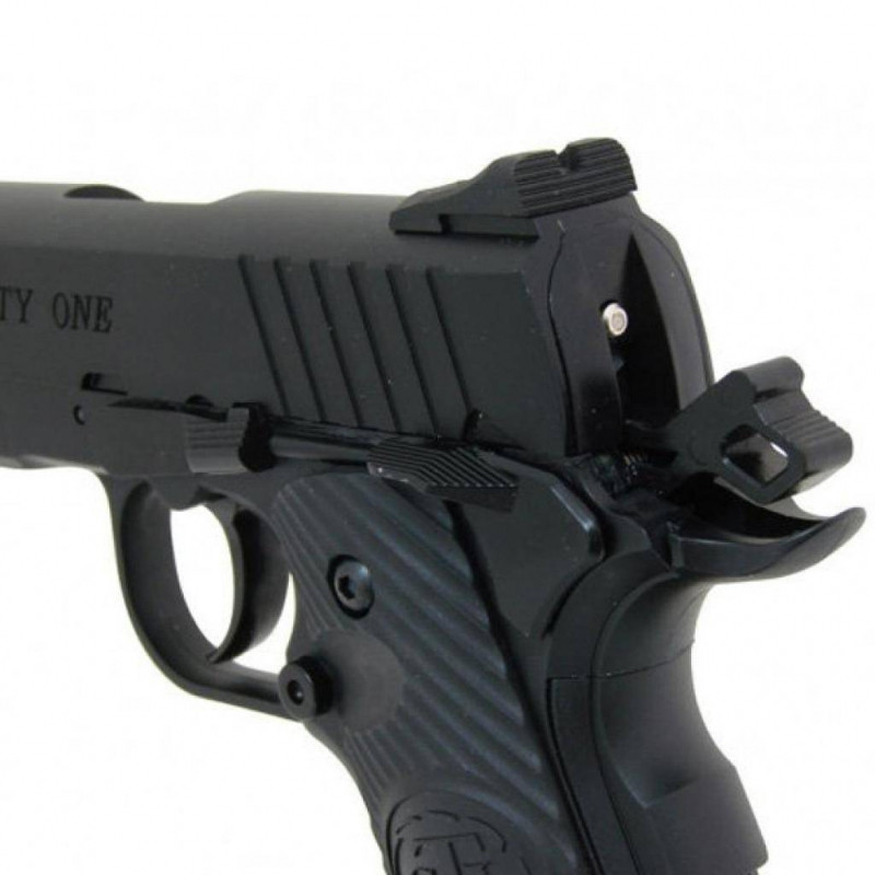 Пистолет пневматический ASG STI Duty One Blowback (4,5mm), черный