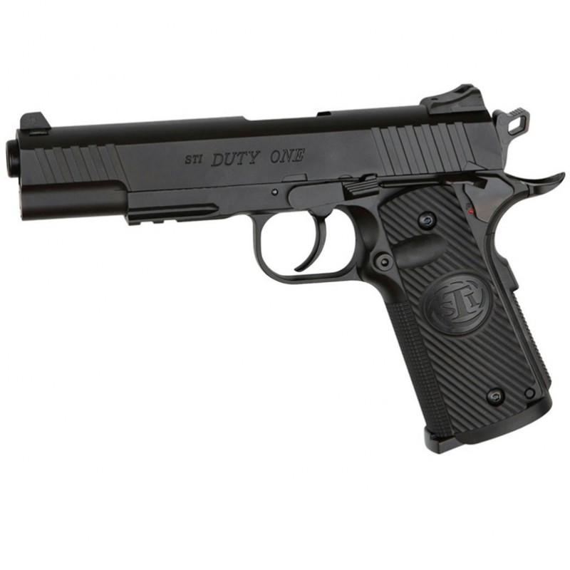 Пистолет пневматический ASG STI Duty One Blowback (4,5mm), черный
