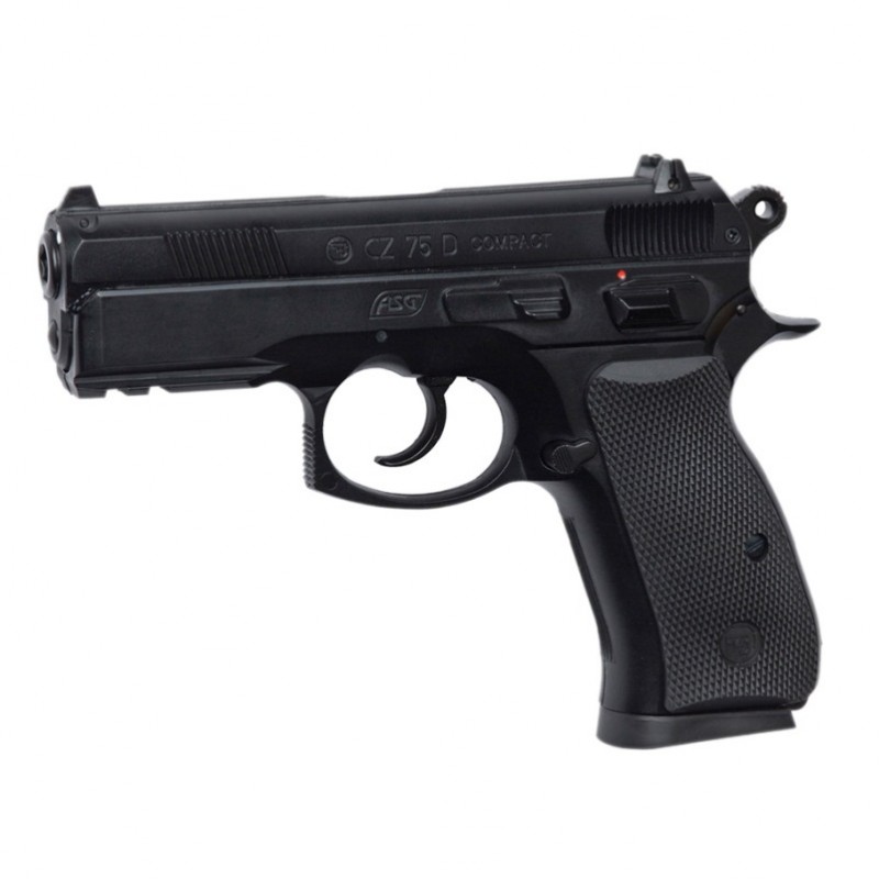 Пистолет пневматический ASG CZ 75D Compact (4,5mm), черный