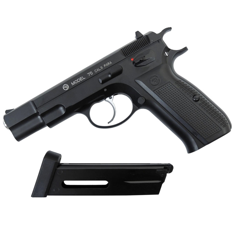 Пистолет пневматический ASG CZ 75 Blowback (4,5mm), черный