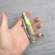 Ніж складаний Opinel №8 Outdoor напівсерейтор (довжина: 190мм, лезо: 85мм), зелений/коричневий