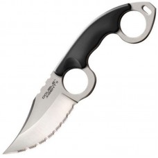 Нож фиксированный Cold Steel Double Agent II серрейтор (длина: 200мм, лезвие: 76мм), ножны пластик