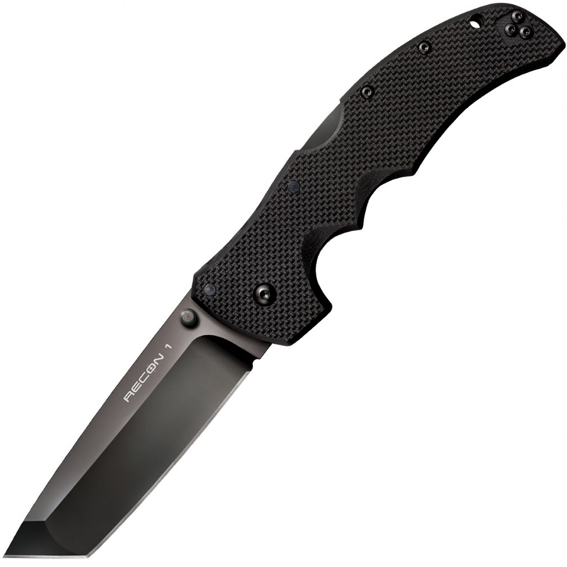 Ніж складаний Cold Steel Recon 1 Tanto Point (довжина: 238мм, лезо: 102мм, чорне), чорний