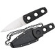Ніж фіксований Cold Steel Secret Edge (довжина: 165мм, лезо: 89мм), чорний, піхви пластик