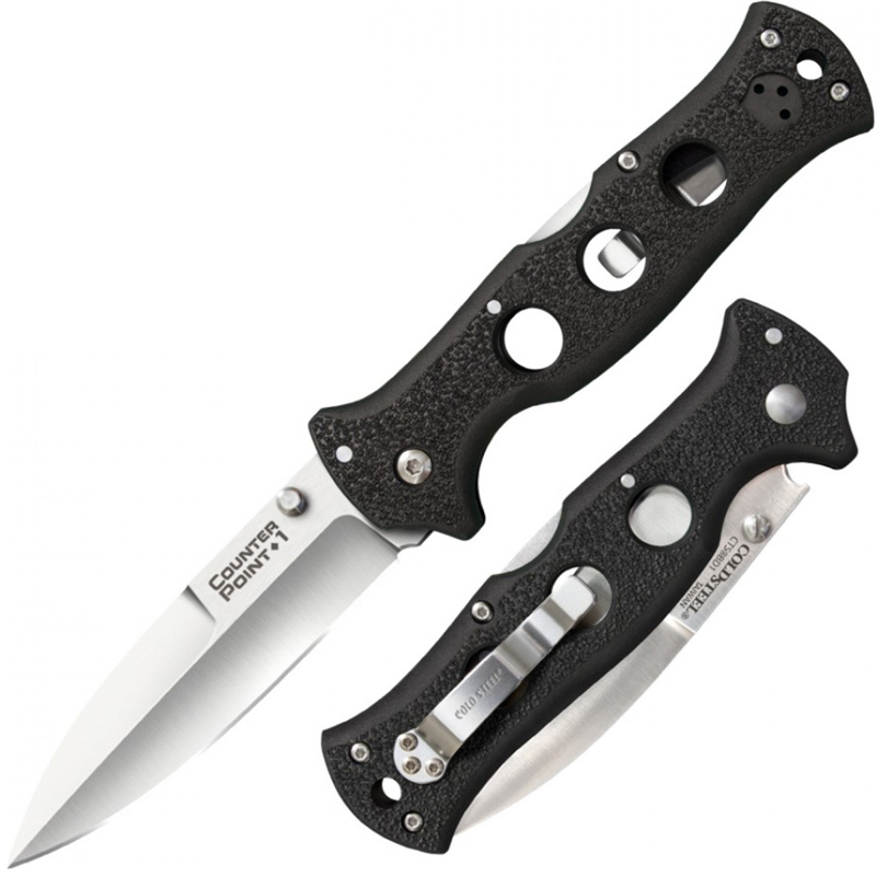 Ніж складаний Cold Steel Counter Point I (довжина: 225мм, лезо: 102мм), чорний