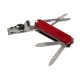 Ніж складаний, мультитул Victorinox Nailclip (65мм, 8 функцій), червоний прозорий. 0.6463T