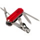 Ніж складаний, мультитул Victorinox Nailclip (65мм, 8 функцій), червоний прозорий. 0.6463T