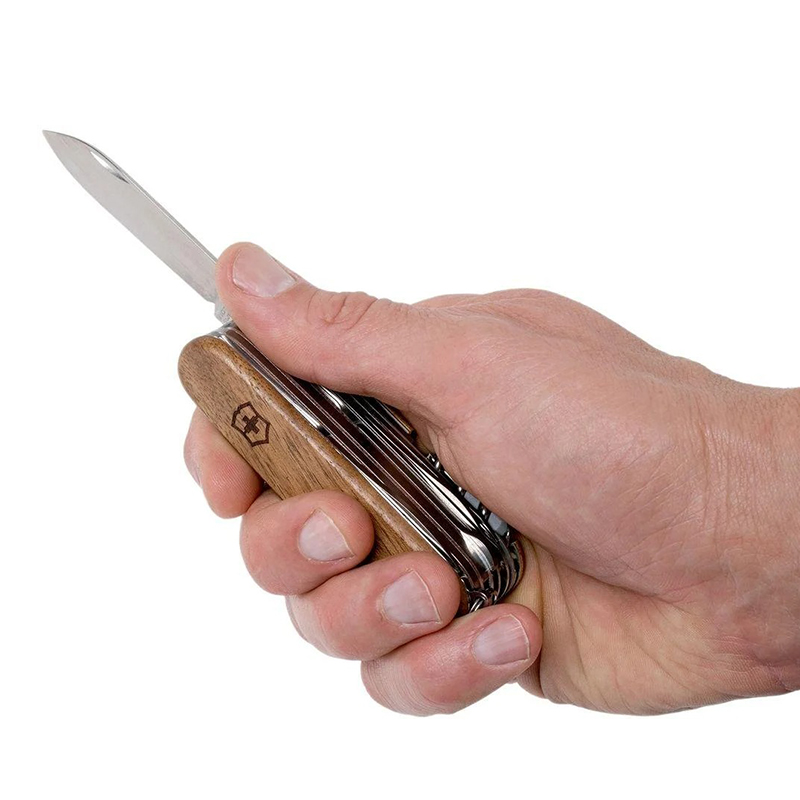 Ніж складаний, мультитул Victorinox Swisschamp Wood (91мм, 29 функцій), дерево 1.6791.63