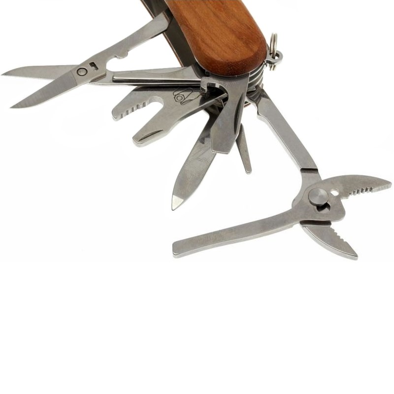 Ніж складаний, мультитул Victorinox Evowood S557 (85мм, 19 функцій), дерево 2.5221.S63