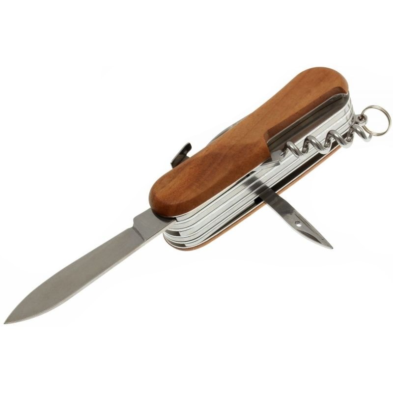 Ніж складаний, мультитул Victorinox Evowood S557 (85мм, 19 функцій), дерево 2.5221.S63