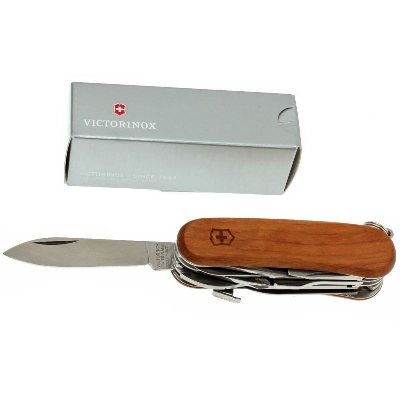 Ніж складаний, мультитул Victorinox Evowood S557 (85мм, 19 функцій), дерево 2.5221.S63