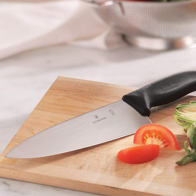 Ніж кухонний Victorinox SwissClassic Carving (лезо: 200мм), чорний у подарунковій коробці 6.8063.20G