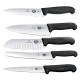 Набор кухонных ножей Victorinox Fibrox In-Drawer (5 предметов), с подставкой, черный 5.1143.5